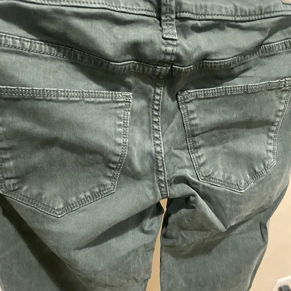 Universal Thread Mid Rise Skinny Jeans Women’s 2 26R Olive Green Button Fly 0173 - Picture 4 of 9